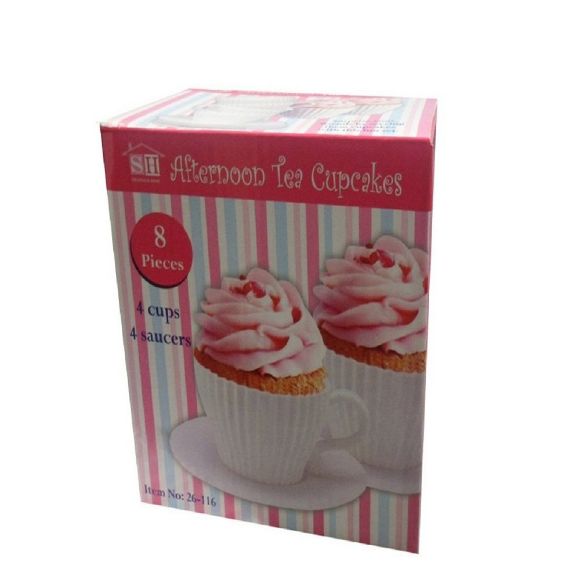 Picture of Silicone Cupcake Baking Cups (White)