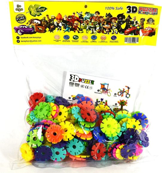 Picture of Snowflake Building Blocks Around 100 Pieces For Kids